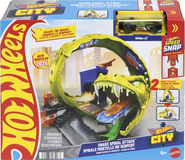 Hot Wheels - City Snake Spiral Attack - Slangeangreb Loop Sæt
