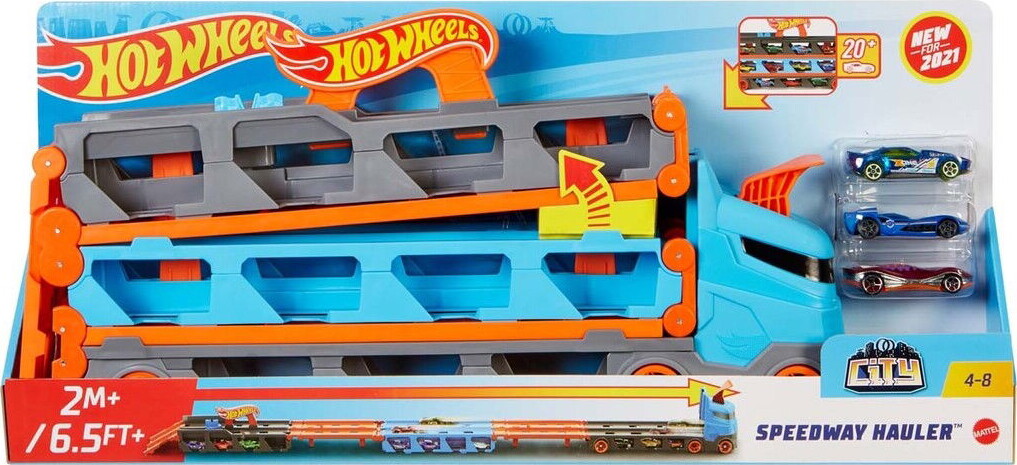 Hot Wheels - Speedway Hauler - Biltransporter Legetøj