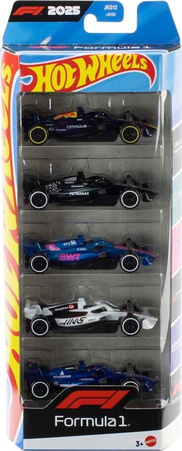 Hot Wheels F1 Racing 2025 1:64 5-pakke