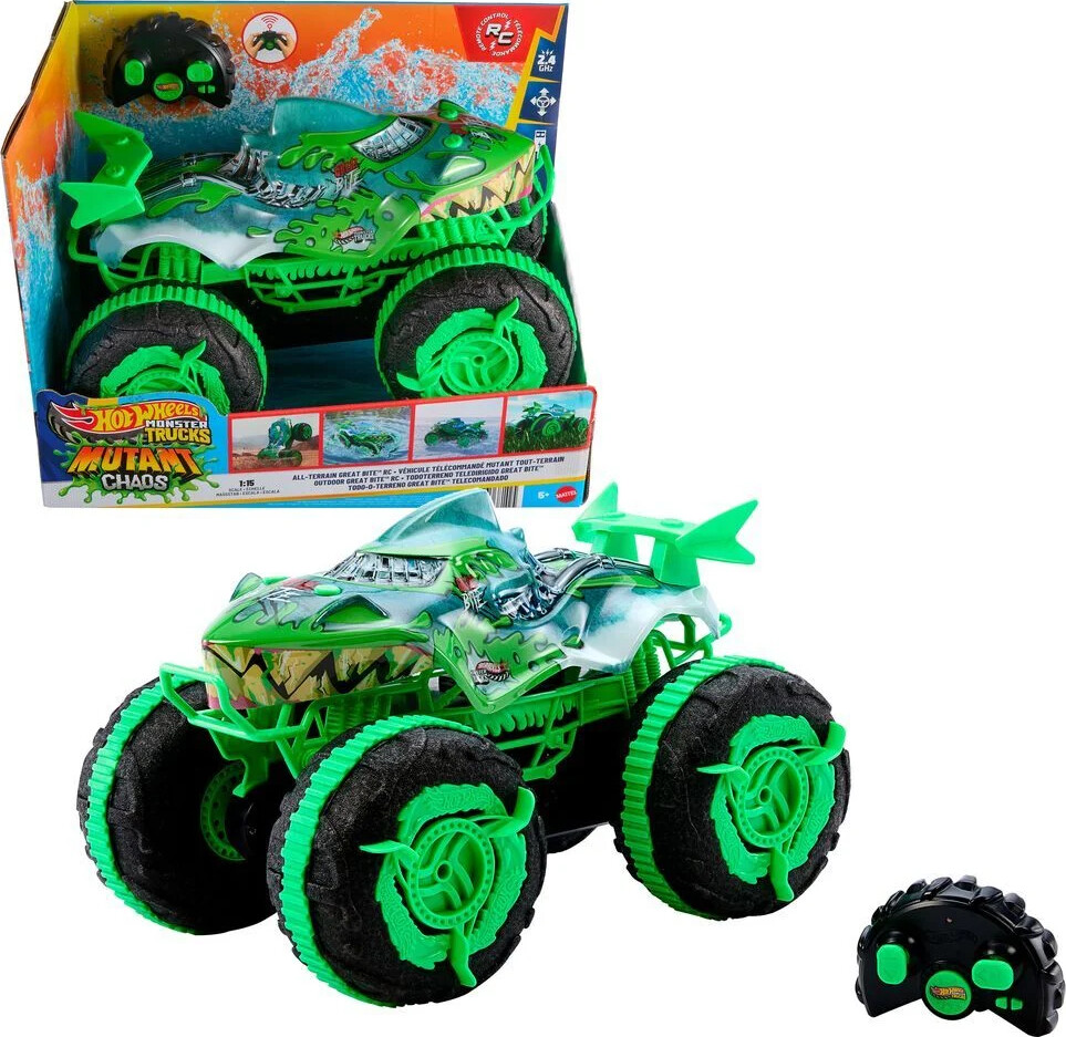 Hot Wheels - All-terrain Great Bite Rc Truck - Mattel Jmm76