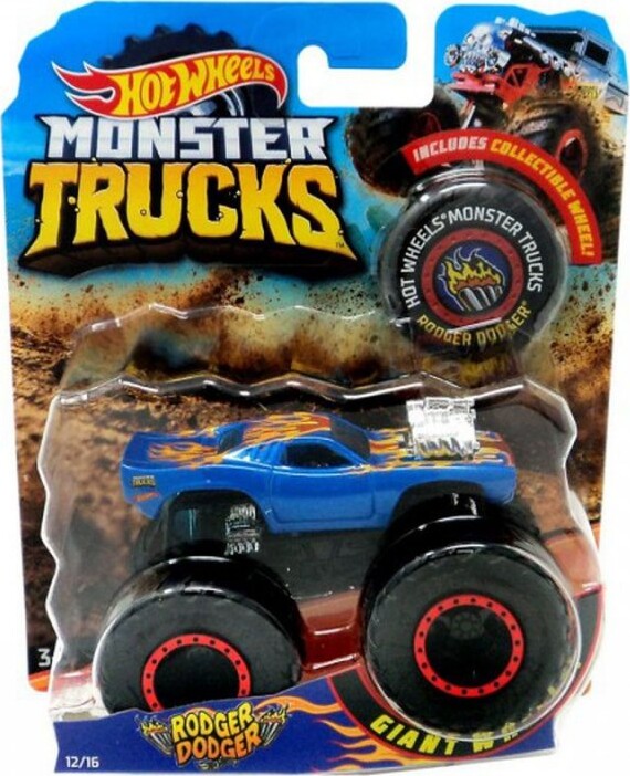 Hot Wheels - Monster Truck Legetøj - Str. 1:64 - Dodge Charger R/t
