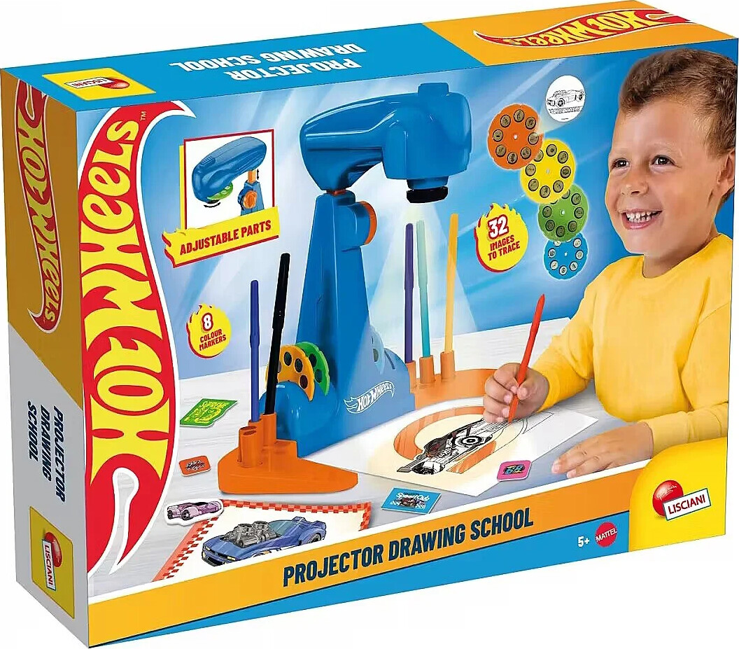 Lisciani Rinkinio piešimo mokykla su projektoriumi – „Hot Wheels“
