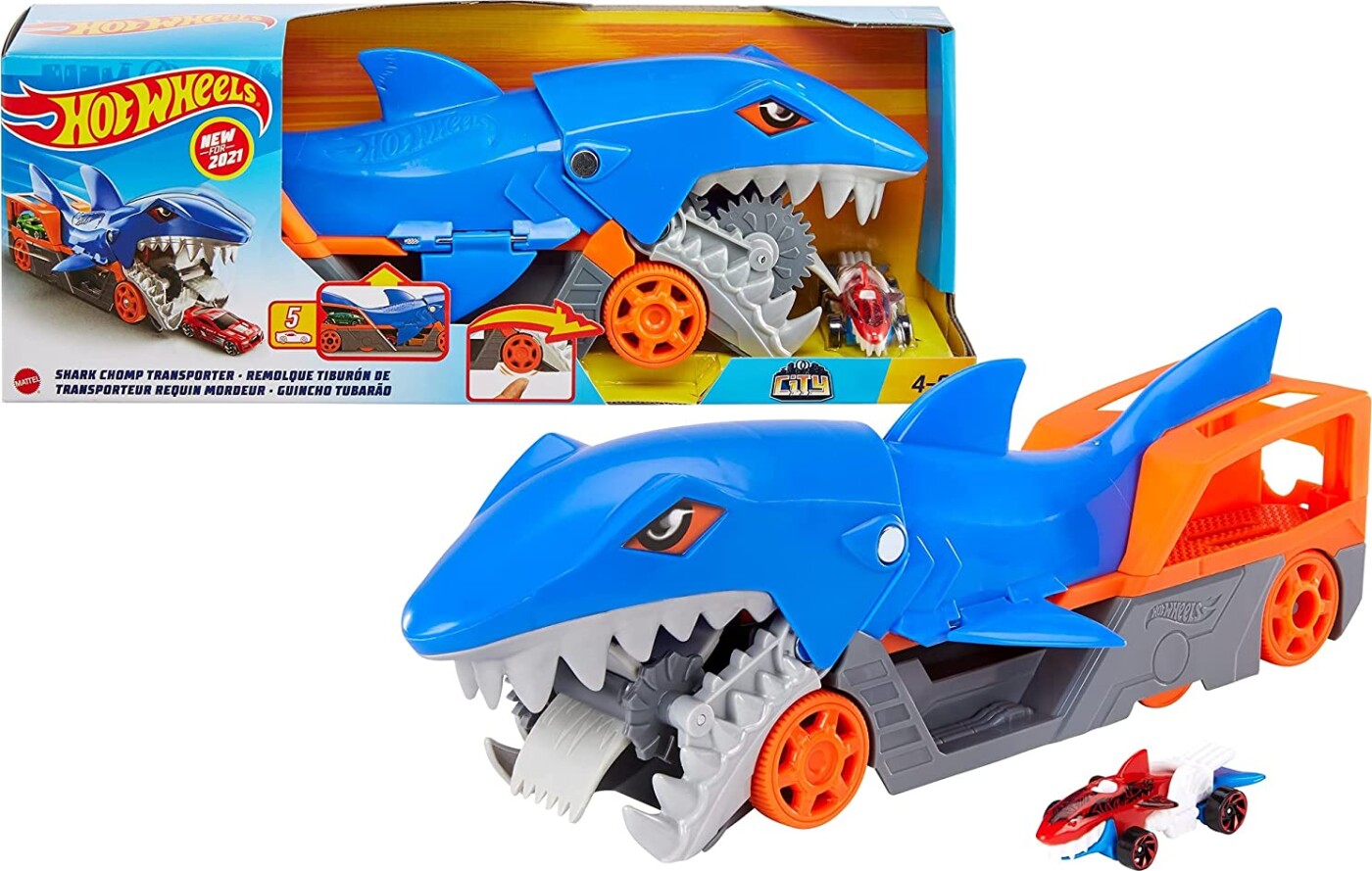 Hot Wheels - Shark Chomp Transporter Legesæt