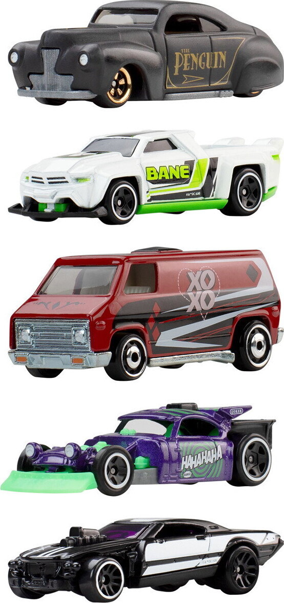 Hot Wheels - Silver Batman 1:64 - 5 Stk.