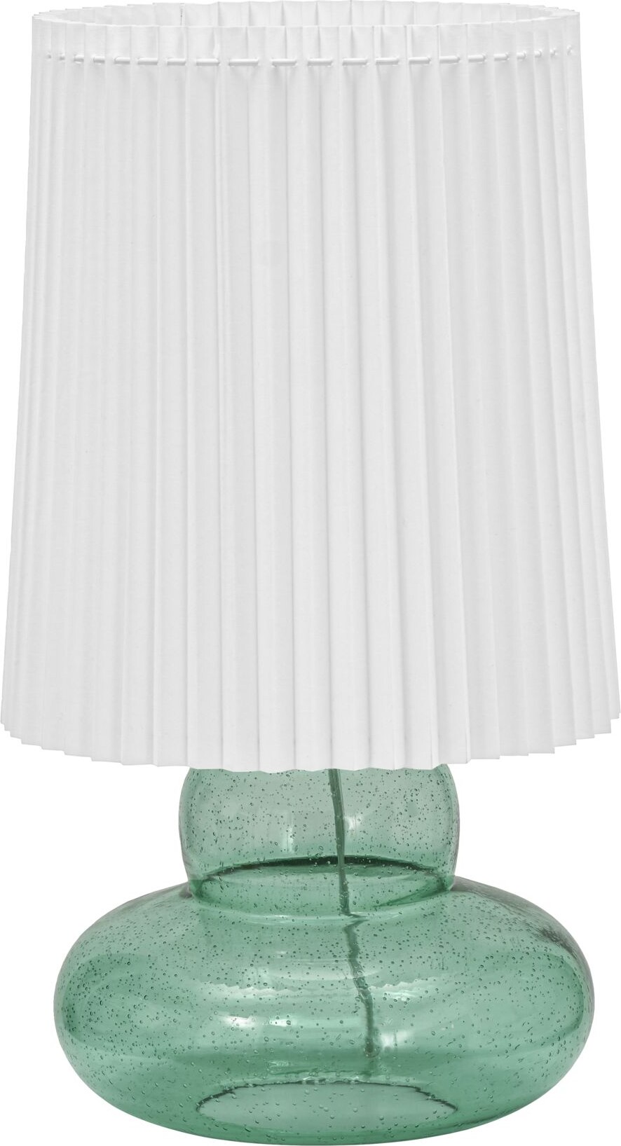 House Doctor - Bordlampe - Ribe - Glas - Grøn - H 55 Cm