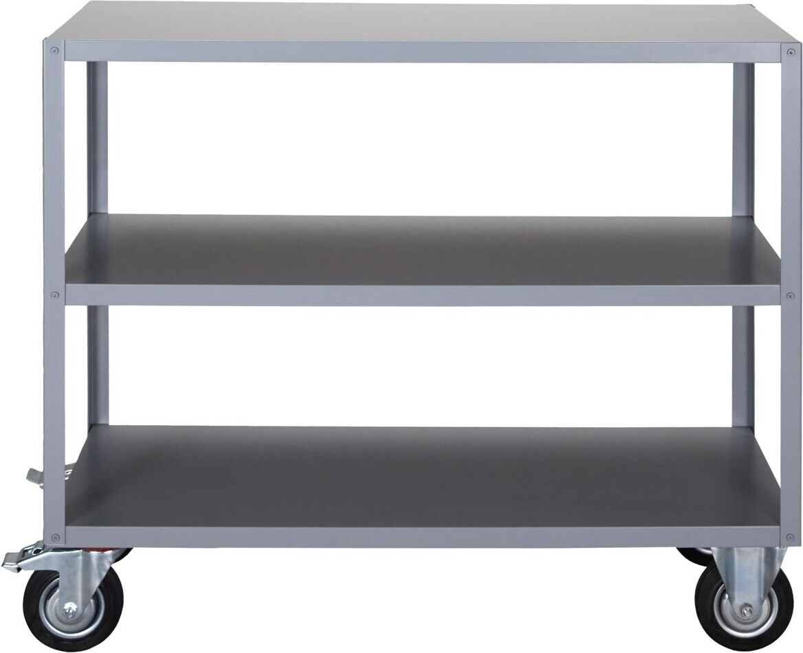 House Doctor - Reol Med Hjul - Trolley - Stål - Grå - 101x45x120 Cm