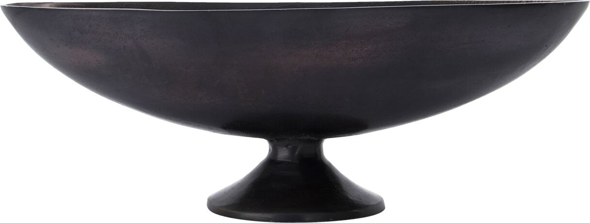 House Doctor - Skål Med Fod - Foy - Bruneret Messing - 45x15 Cm