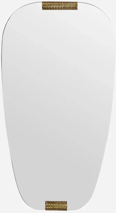 House Doctor - Spejl Til Væg - Hdclips - Jern Messing - Gylden