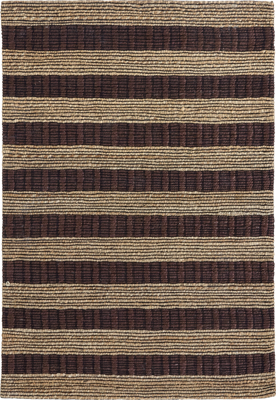 House Doctor - Tæppe - Hdblock - Brun Natural - 130x85 Cm