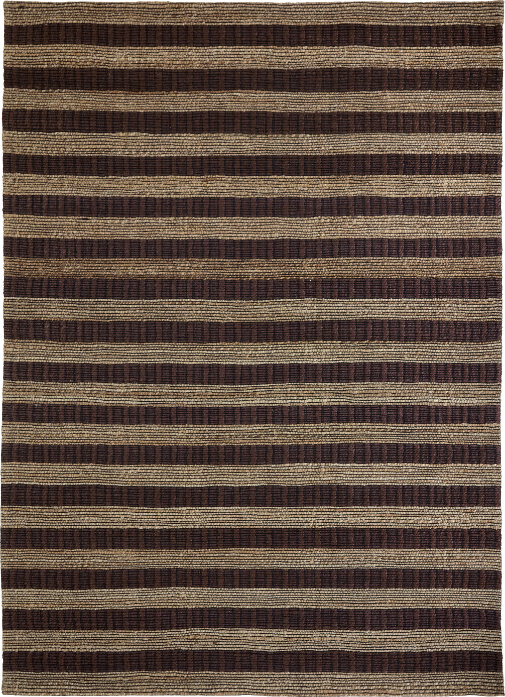 House Doctor - Tæppe - Hdblock - Stribet - Brun Natural