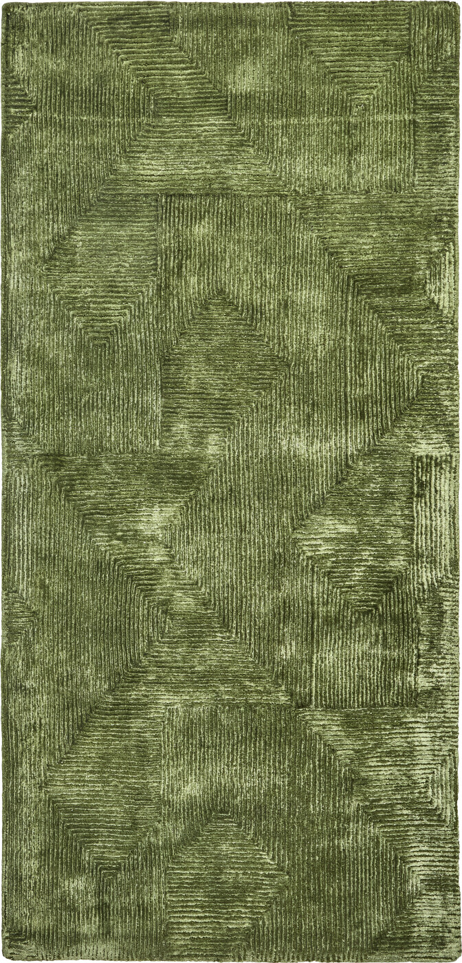 House Doctor - Gulvtæppe - Shine - Grøn - 90x200 Cm