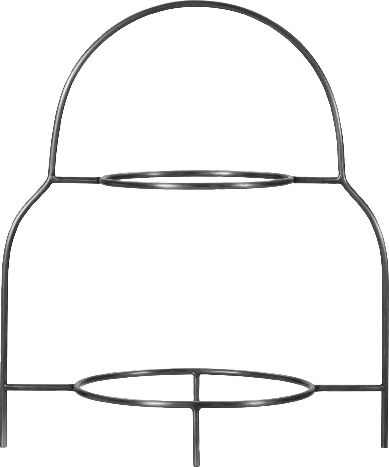 House Doctor - Tallerken Opsats - Sana - Sølv Finish