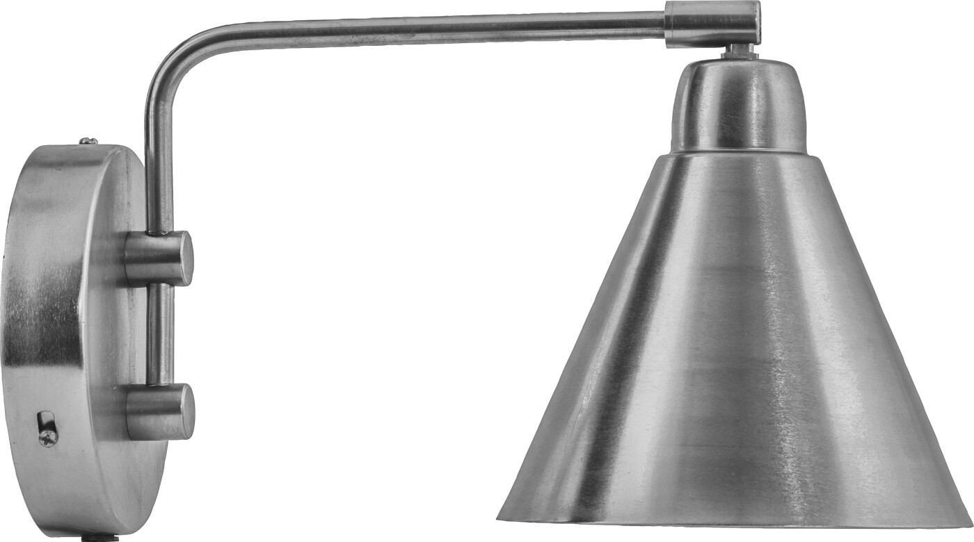 House Doctor - Væglampe - Hdgame - Børstet Sølvfinish - 30 Cm