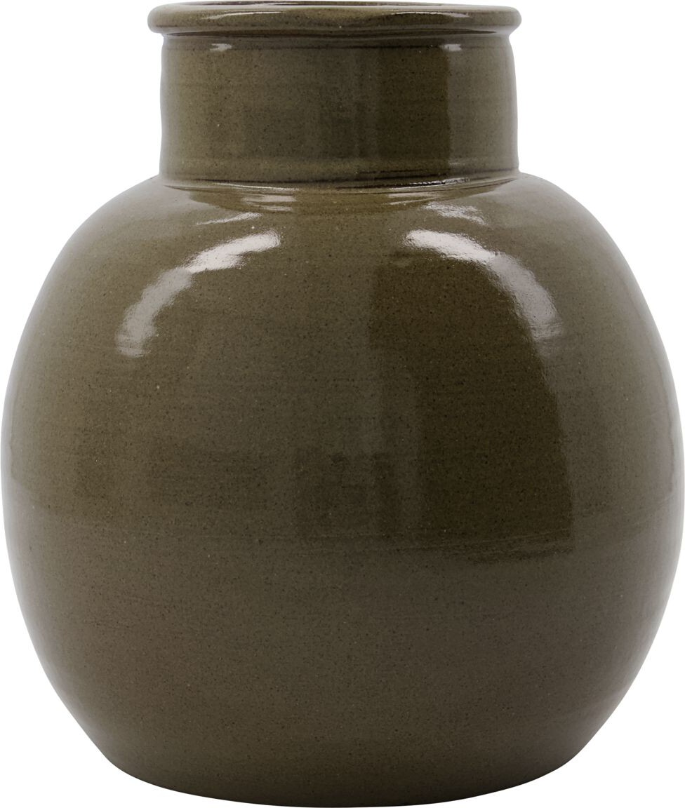 Se House Doctor - Vase - Aju - Keramik - Grøn - 21 Cm hos Gucca.dk