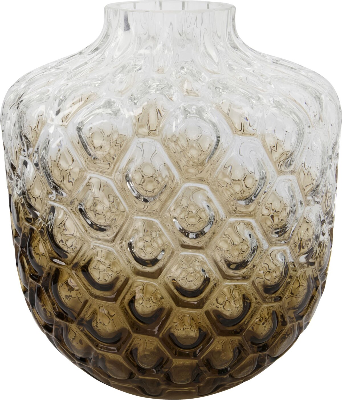 Billede af House Doctor - Vase - Art Deco - Glas - Brun - 31 Cm