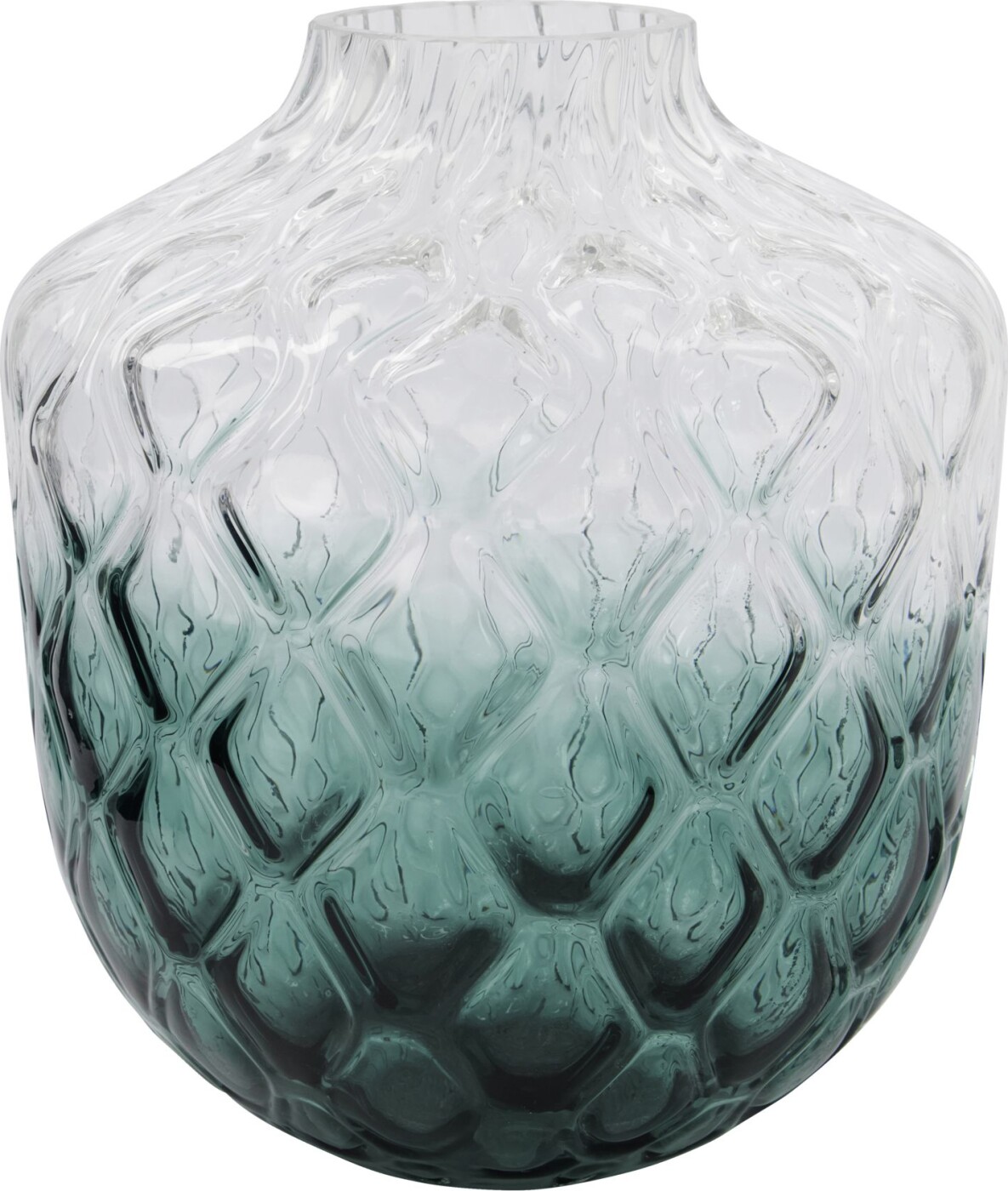 Billede af House Doctor - Vase - Art Deco - Glas - Grøn - 31 Cm hos Gucca.dk