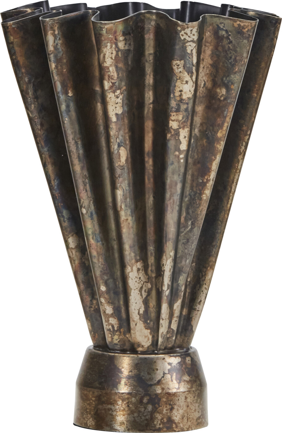 House Doctor - Vase - Flood - Antik Brun - Jern - H 33 Cm