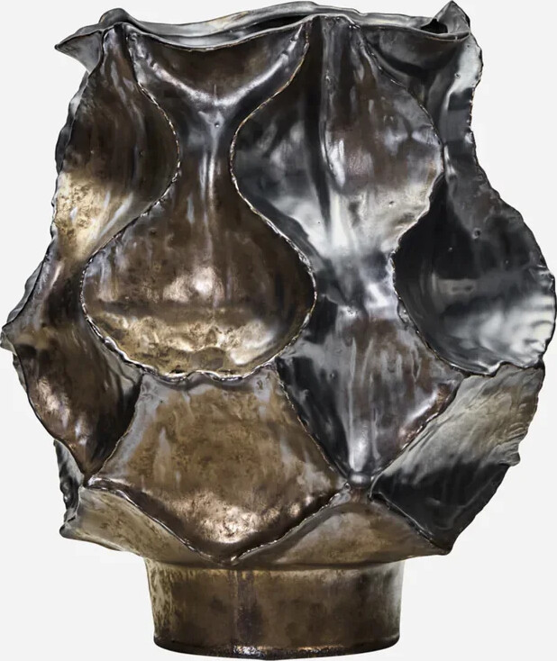 House Doctor - Vase - Hdwaves - Stentøj Keramik - Antik Metallisk