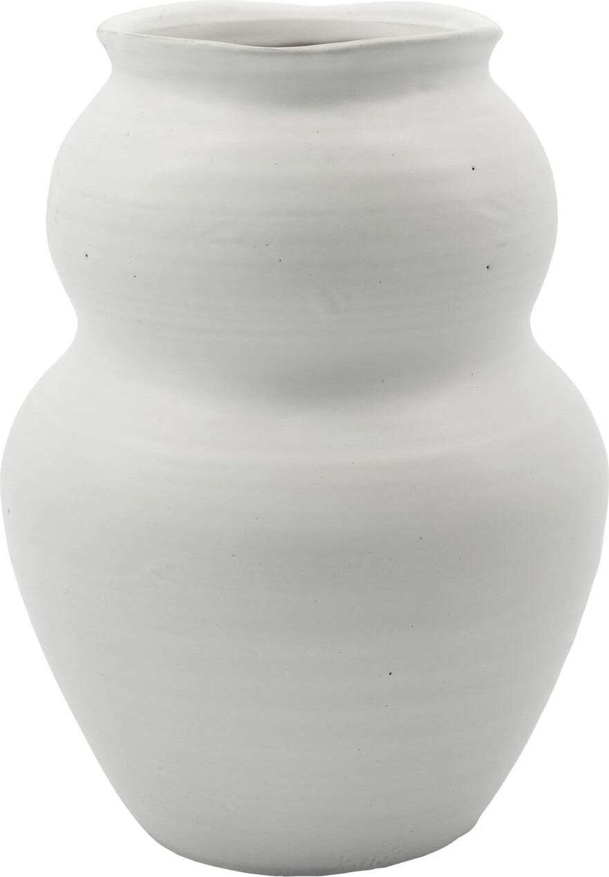 Billede af House Doctor - Vase - Juno - Keramik - Hvid - 22,5 Cm hos Gucca.dk