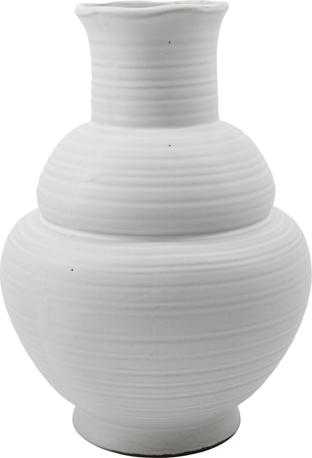 Billede af House Doctor - Vase - Liva - Keramik - Hvid - 29 Cm