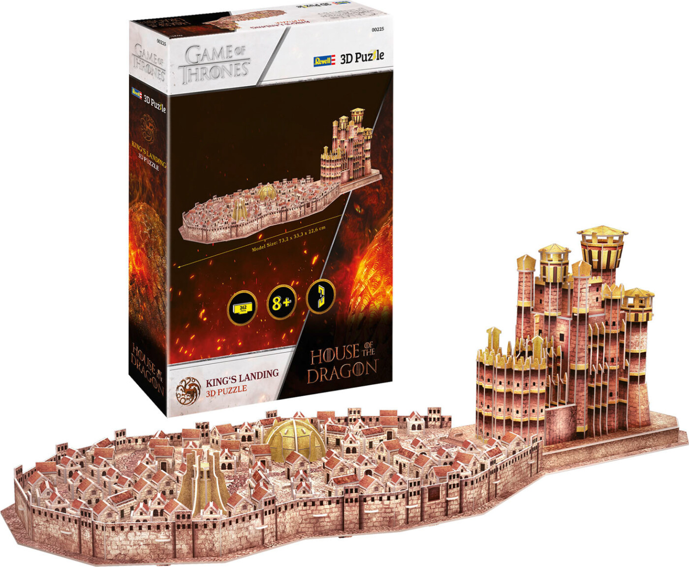 Revell 3d Puzzle - House Of The Dragon - King's Landing - 262 Brikker