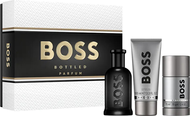 Hugo Boss - Bottled Parfum Edp 100 Ml + Showergel 100 Ml + Deostick 75 Ml - Giftset