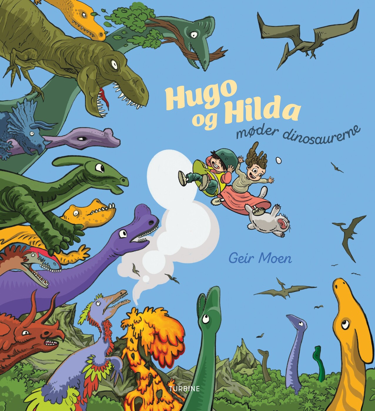 Hugo Og Hilda Møder Dinosaurerne - Geir Moen - Bog