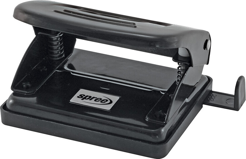 Hulmaskine Til Papir - 2 Huller - Sort