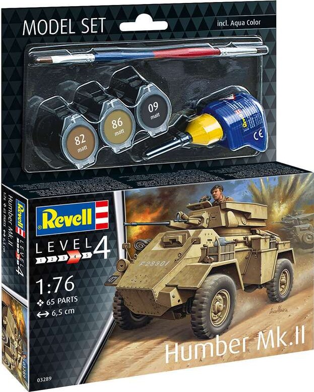 Revell - Humber Mk.ii Panservogn Byggesæt - 1:76 - Level 4 - 03289