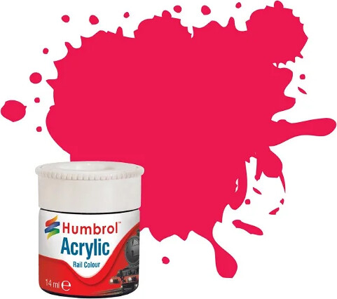 Humbrol - Akryl Maling - Rail Colours - Buffer Beam Rød - Rc 406
