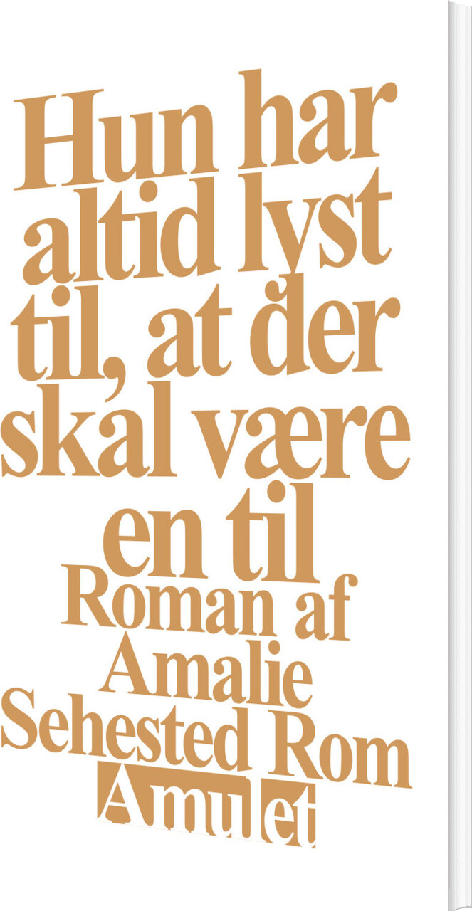 Billede af Hun Har Altid Lyst Til, At Der Skal Være En Til - Amalie Sehested Rom - Bog