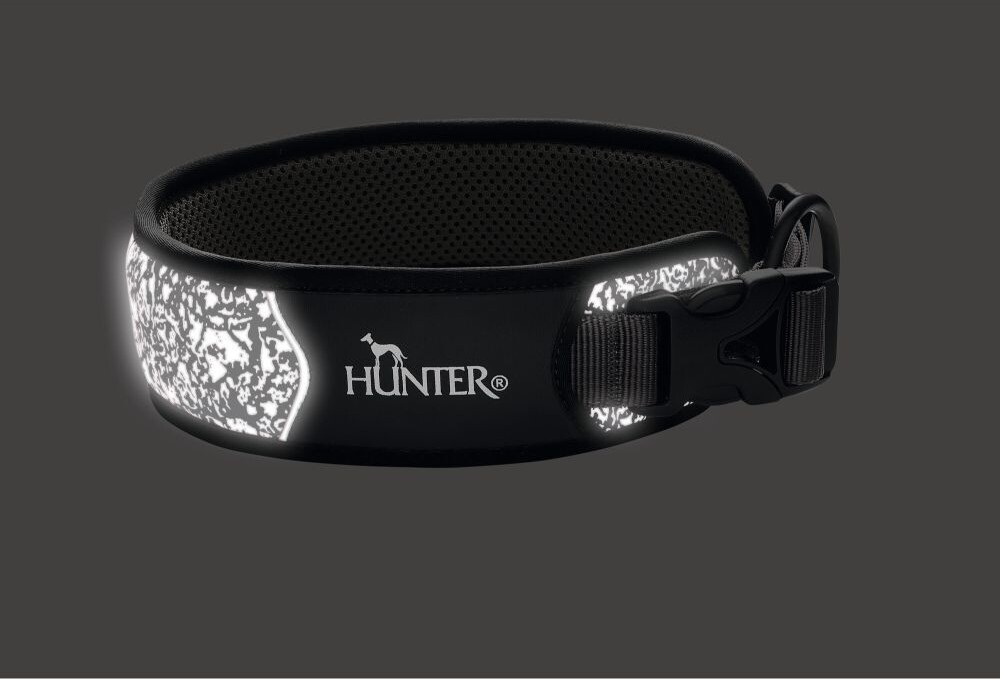 Hunter - Halsbånd Til Hund - Med Refleks - Divo - 45-55 Cm