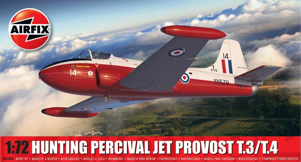 Airfix - Hunting Percival Jet Provost T.3/t.4 Fly - 1:72 - A02103a