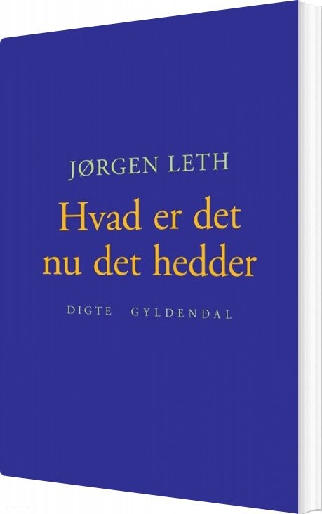 Billede af Hvad Er Det Nu Det Hedder - Jørgen Leth - Bog