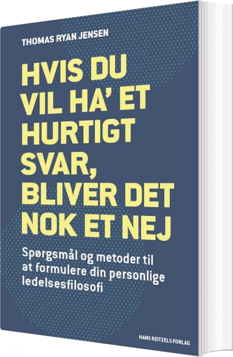 Hvis Du Vil Ha' Et Hurtigt Svar, Bliver Det Nok Et Nej - Thomas Ryan Jensen - Bog