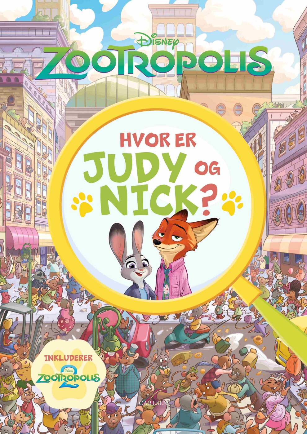 Hvor Er Judy Og Nick? En Zootropolis Søg Og Find-bog - Bog