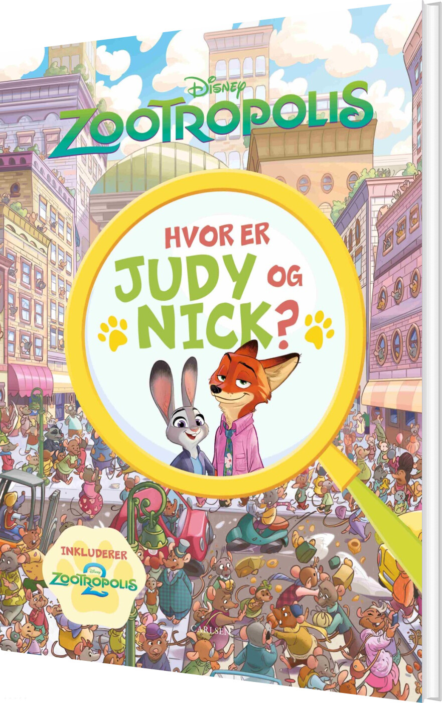 Hvor Er Judy Og Nick? En Zootropolis Søg Og Find-bog - Bog