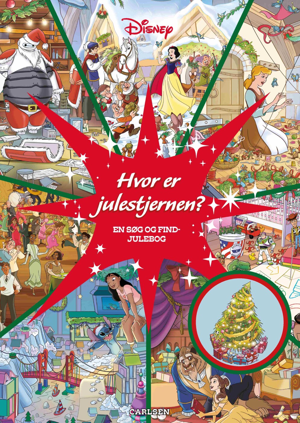 Hvor Er Julestjernen? En Søg Og Find-julebog - Disney - Bog