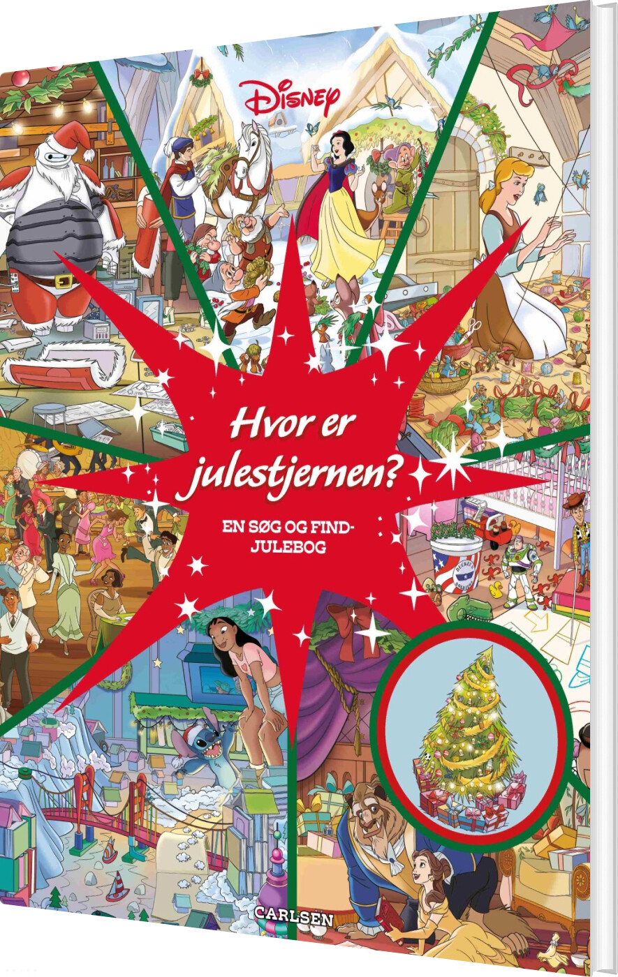 Hvor Er Julestjernen? En Søg Og Find-julebog - Disney - Bog
