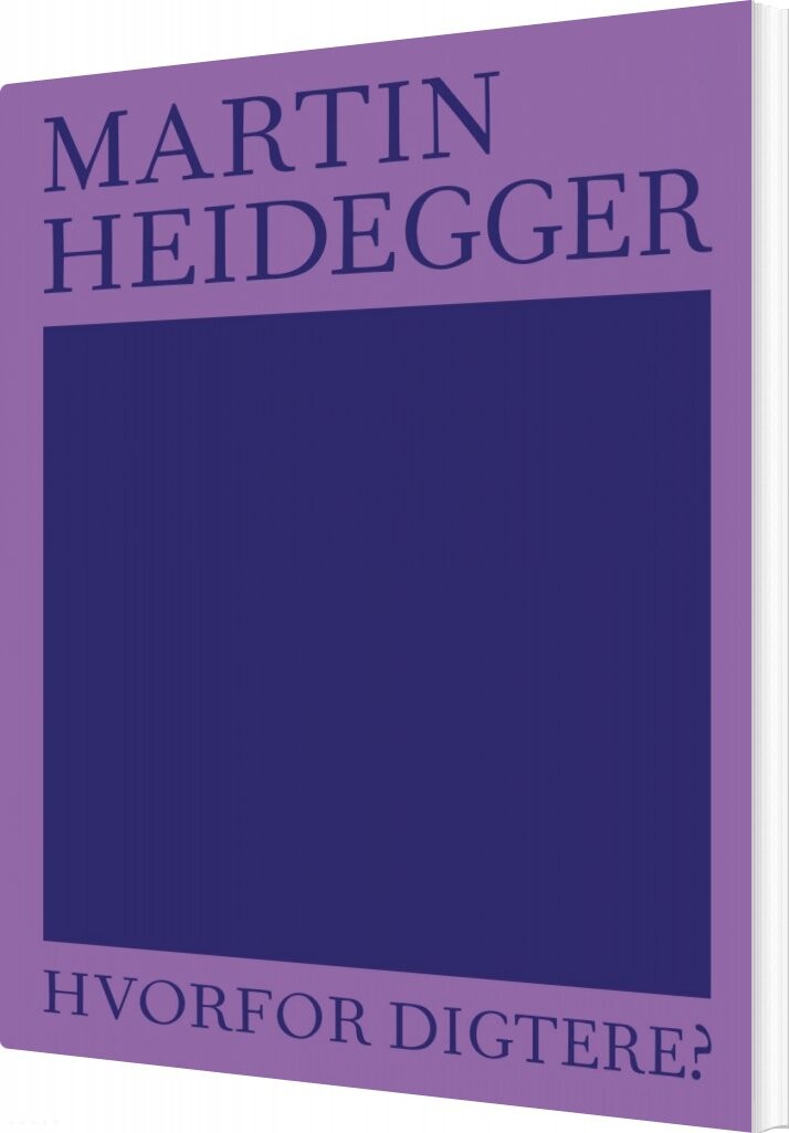 Billede af Hvorfor Digtere? - Martin Heidegger - Bog