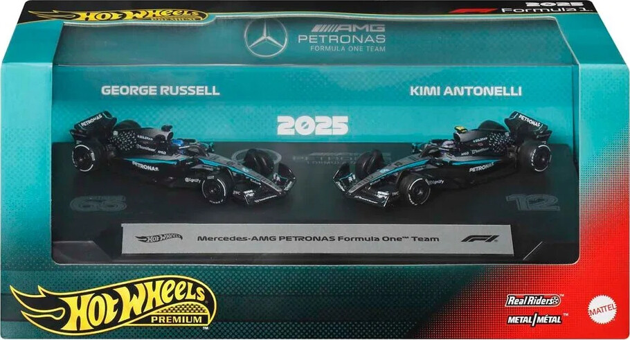 Hot Wheels F1 Racing Premium 2-Pack 1:64 Mercedes