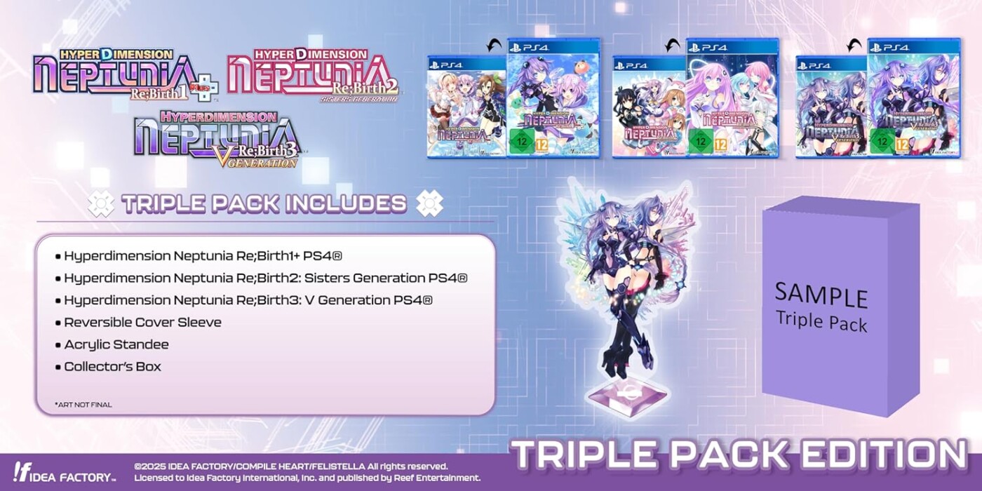 Hyperdimension Neptunia Re Birth Series (1-3) Triple Pack - PS4