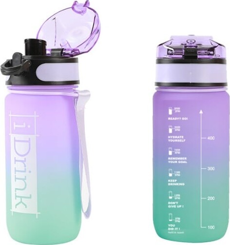 I-drink - Tritan Bottle - 500 Ml Purple And Aquamarine