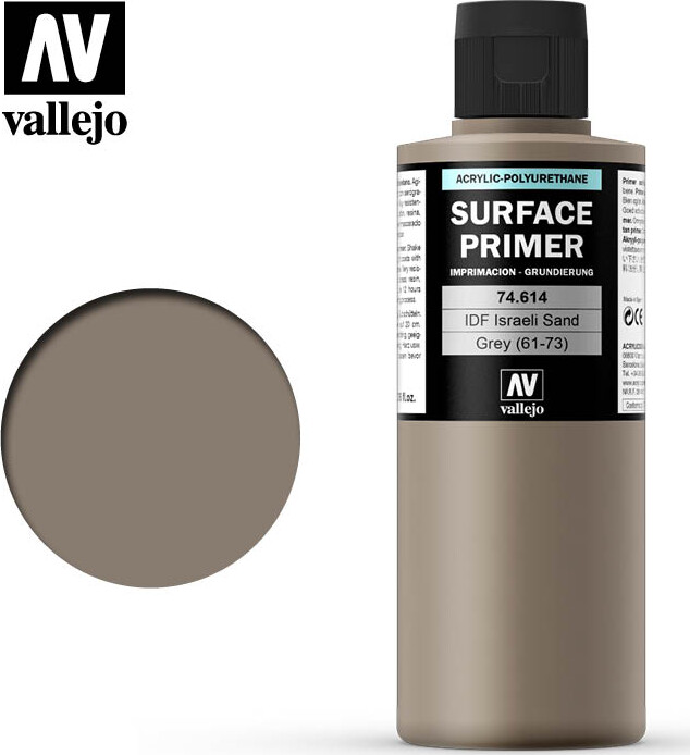 Vallejo - Surface Primer - Idf Israeli Sand Grey 200 Ml