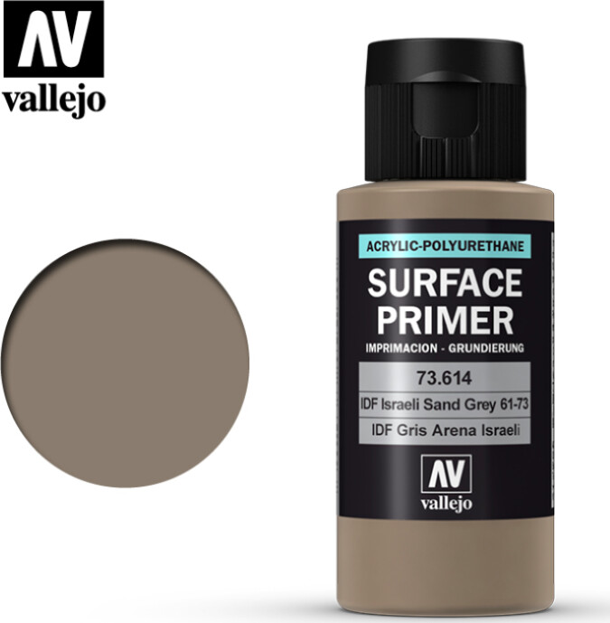 Se Vallejo - Surface Primer - Idf Israeli Sand Grey 60 Ml hos Gucca.dk