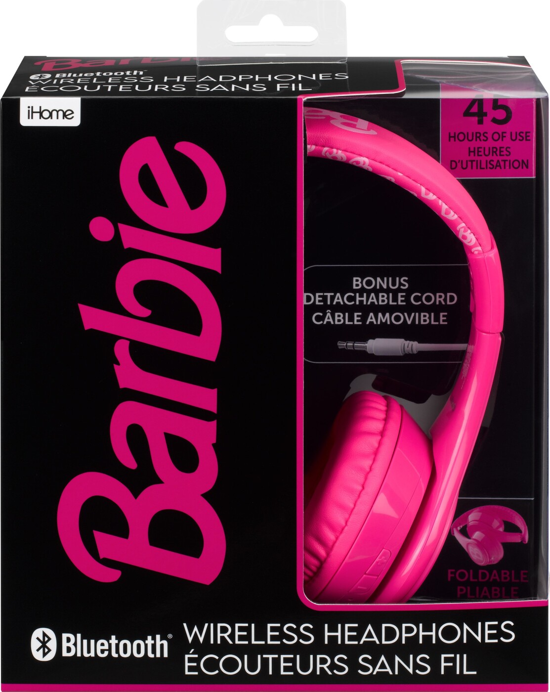 Ihome - Barbie Premium Bluetooth Headphones