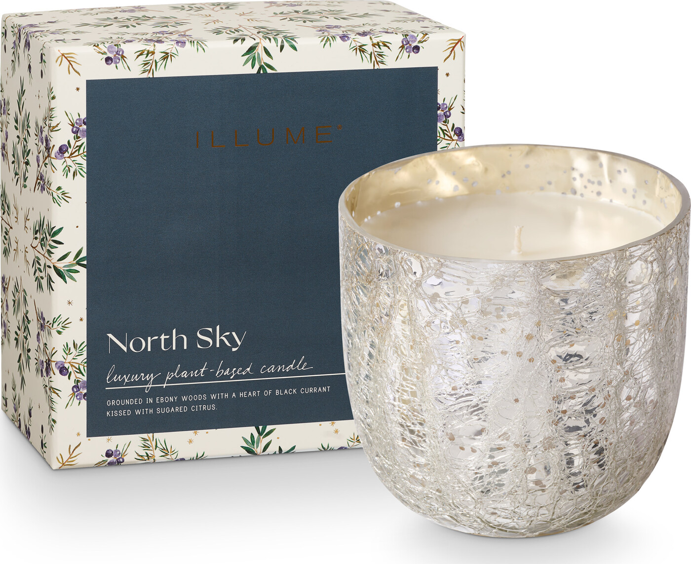 Illume - Duftlys - North Sky - Crackle Glas - 40 Timer