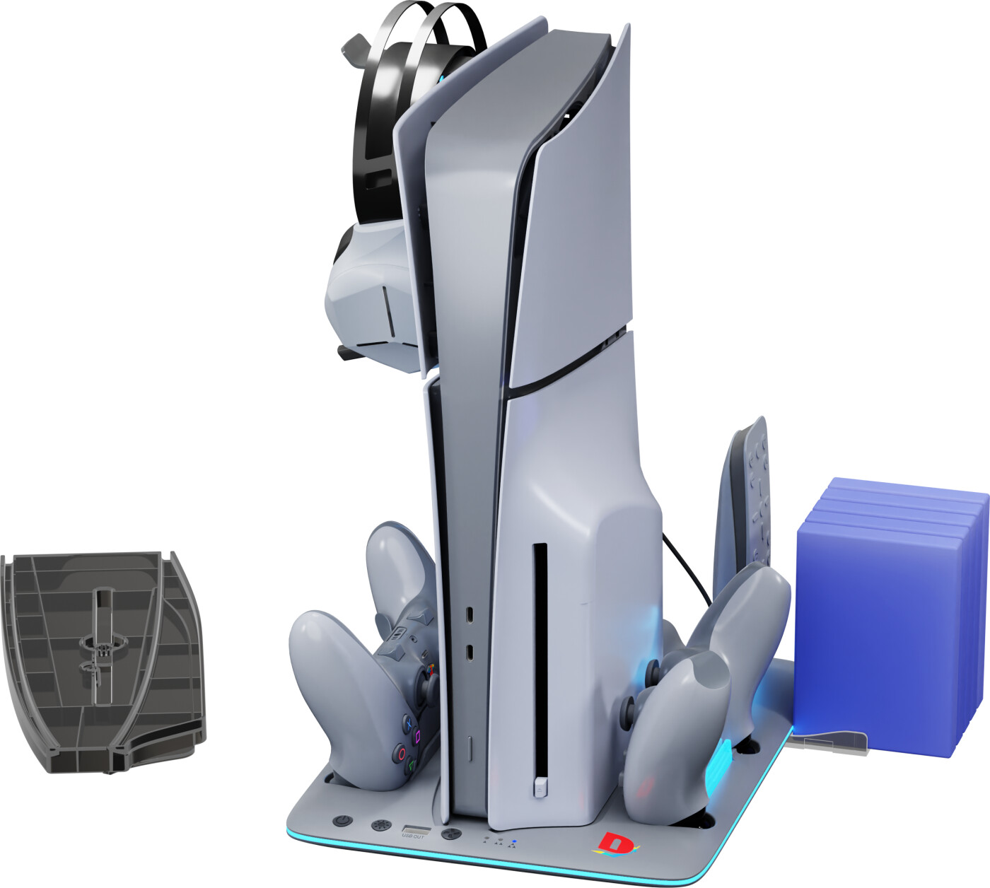 Imp Tech - Dlx+led Multi Function Charge And Cool Stand - 30th Anniversary Limited Edition - Grey