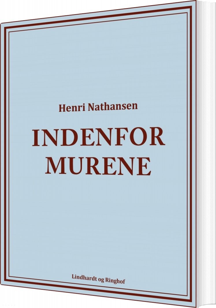 Indenfor Murene - Henri Nathansen - Bog