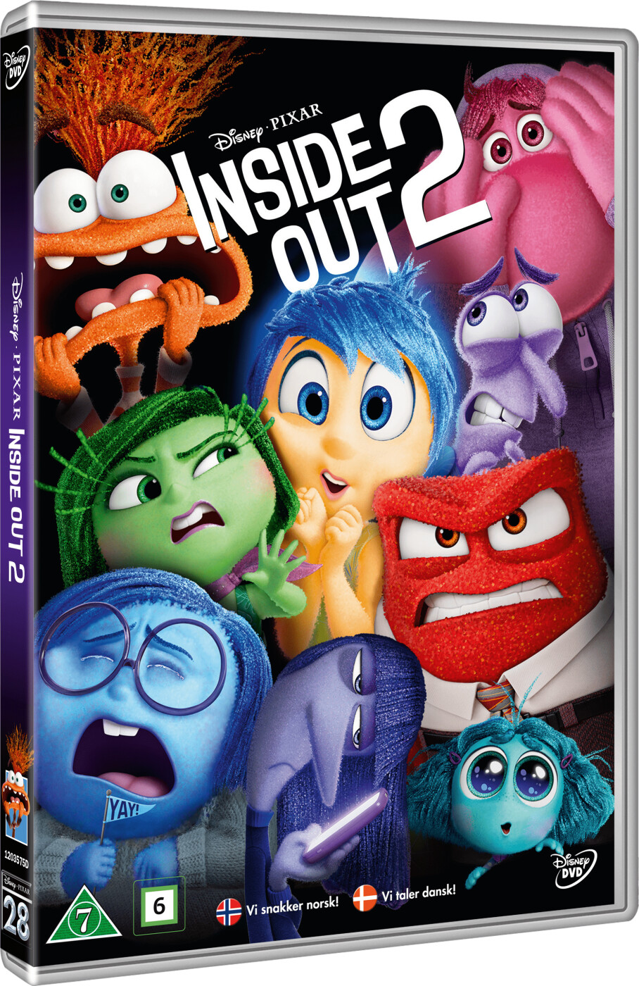 Inside Out 2 / Inderst Inde 2 - Disney Pixar - DVD - Film